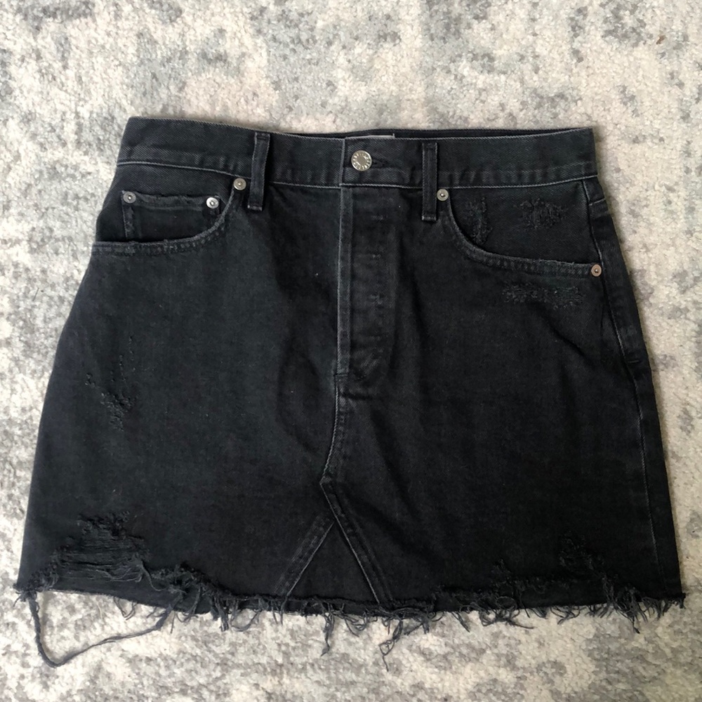 NWT Agolde Black Denim Skirt - SIZE 29